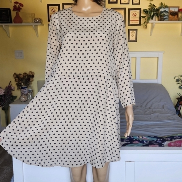 Madewell Silk Polka Dots Mini Dress - Picture 2 of 14
